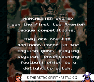 Game screenshot of Manchester United Championship Soccer