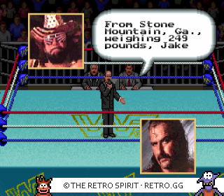 Game screenshot of WWF Super WrestleMania
