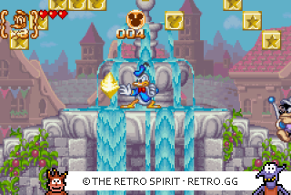 Game screenshot of Disney's Magical Quest 3 starring Mickey and Donald