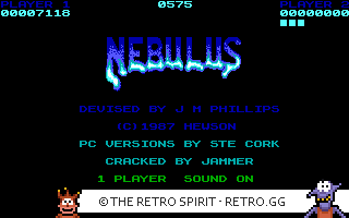 Game screenshot of Nebulus