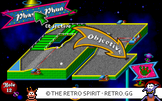 Game screenshot of Fuzzy's World of Miniature Space Golf