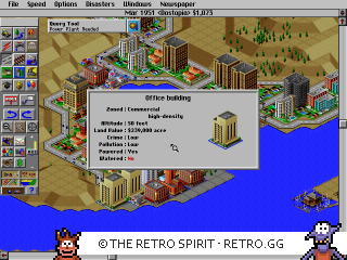 Game screenshot of Sim City 2000