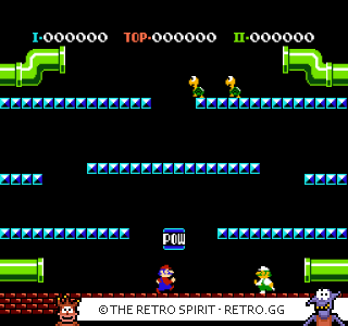 Game screenshot of Mario Bros.