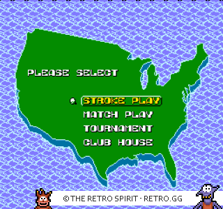 Game screenshot of NES Open Tournament Golf