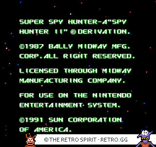 Game screenshot of Super Spy Hunter