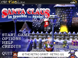 Game screenshot of Santa Claus in Trouble...again!