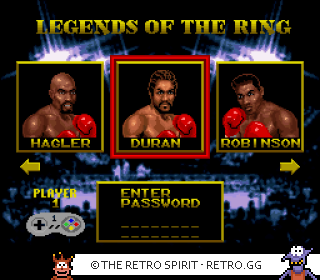 Game screenshot of Boxing Legends of the Ring