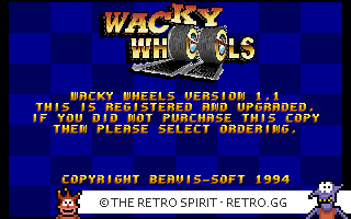 Game screenshot of Wacky Wheels