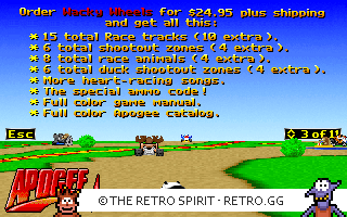 Game screenshot of Wacky Wheels