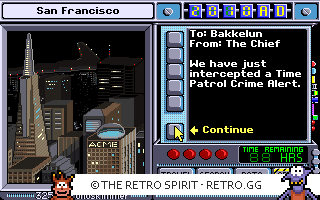 Game screenshot of Where in Time is Carmen Sandiego?
