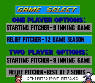 Game screenshot of Relief Pitcher