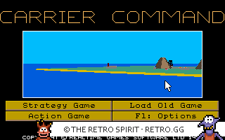 Game screenshot of Carrier Command