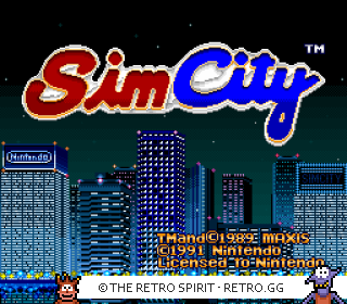 Game screenshot of Sim City