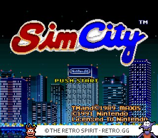Game screenshot of Sim City