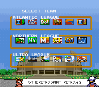 Game screenshot of Super Baseball Simulator 1.000
