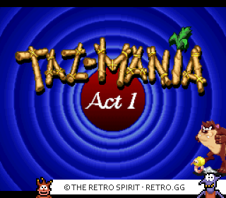 Game screenshot of Taz-Mania