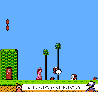 Game screenshot of Super Mario Bros. 2