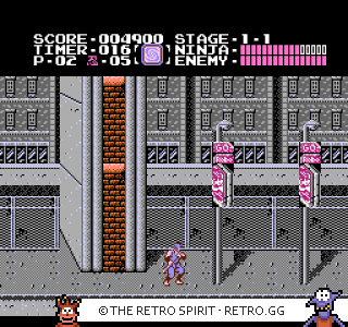 Game screenshot of Ninja Gaiden