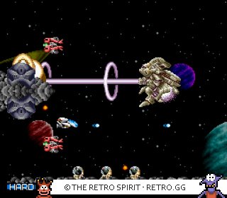 Game screenshot of Super R-Type