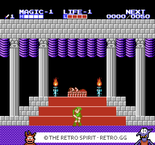 Game screenshot of Zelda II: The Adventure of Link