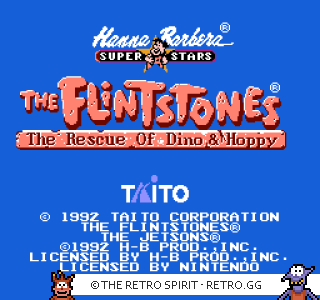 Game screenshot of The Flintstones: The Rescue of Dino & Hoppy