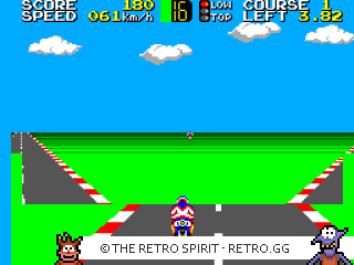 Game screenshot of Hang-On