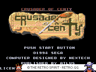 Game screenshot of Crusader of Centy aka Soleil