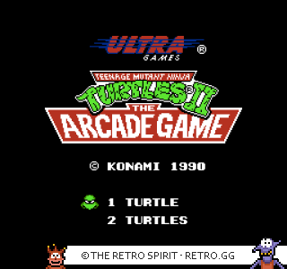 Game screenshot of Teenage Mutant Ninja Turtles II