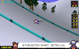 Game screenshot of Deluxe Ski Jump