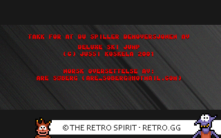 Game screenshot of Deluxe Ski Jump