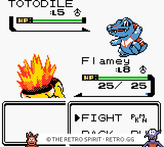 Game screenshot of Pokémon Silver Version