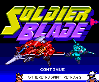 Game screenshot of Soldier Blade
