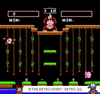 Game screenshot of Donkey Kong Jr. Math