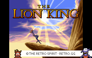 Game screenshot of The Lion King