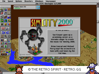 Game screenshot of Sim City 2000